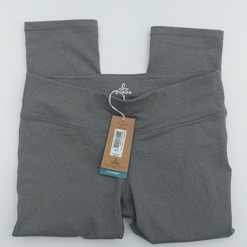 Gray Capri Cropped Leggings Prana Chakara Leggings